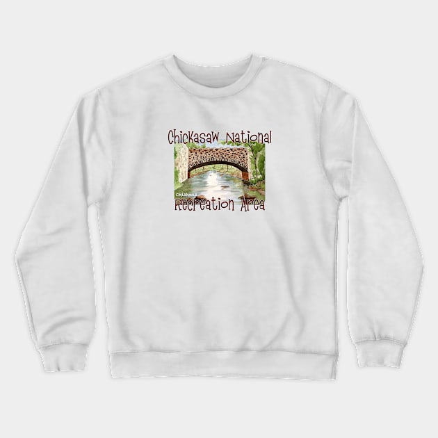 Chickasaw National Recreation Area, Oklahoma Crewneck Sweatshirt by MMcBuck